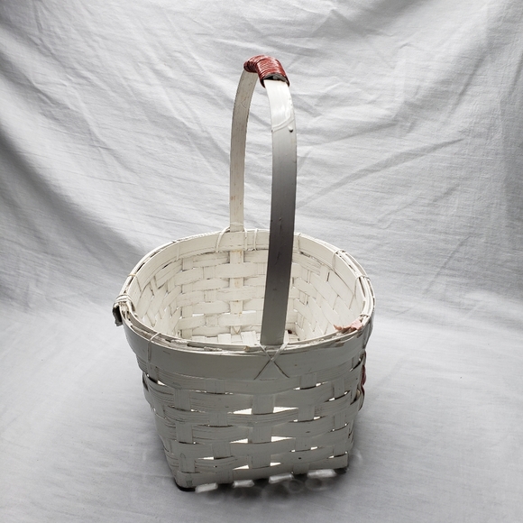 Two Wicker Holiday Christmas Wicker Baskets Letters Noel and Rustic Reindeer - Picture 9 of 14